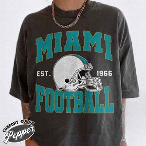 Miami Football Retro Look Comfort Colors T-Shirt 166